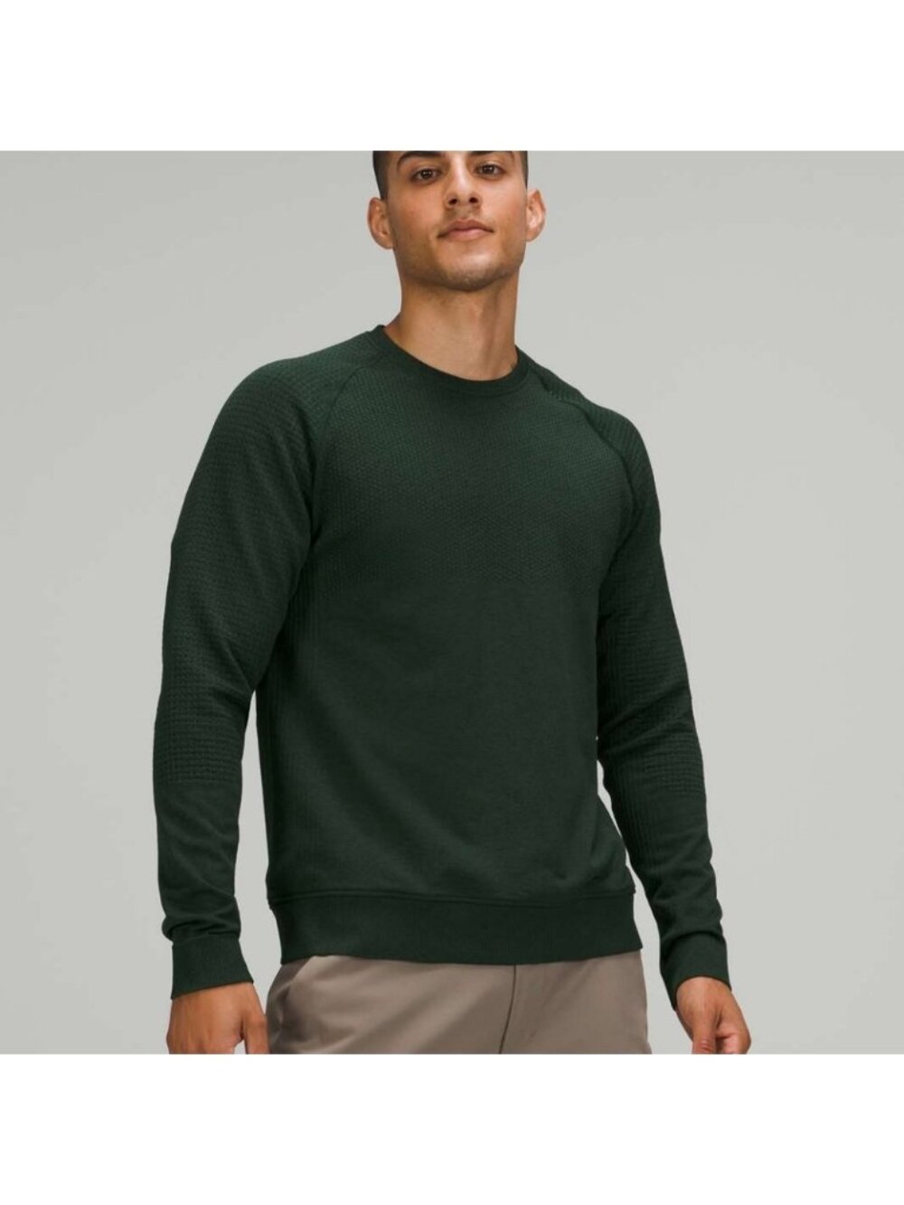 Lululemon Engineered Warmth Long Sleeve Crew Rainforest Green
